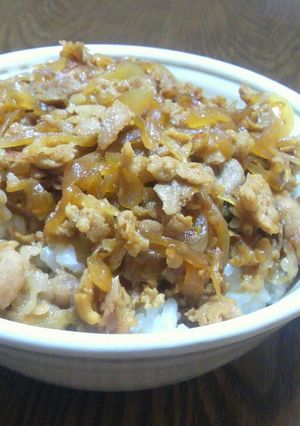 大盛ご飯もペロリ☆簡単美味しい豚丼-レシピのメイン写真