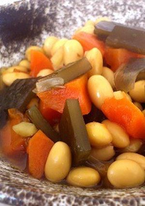 麺つゆで簡単！甘くない五目煮豆-レシピのメイン写真