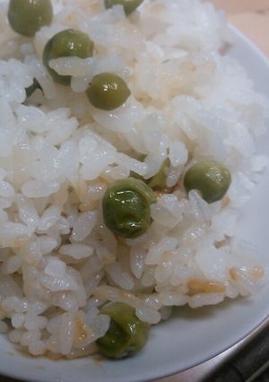 おいし～い♪グリンピースのご飯　-レシピのメイン写真