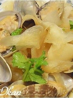 ヒラヒラ大根とアサリの煮物-レシピのメイン写真
