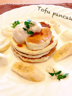 ヘルシー!お豆腐とメレンゲのパンケーキ-レシピのメイン写真