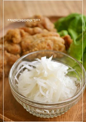 付け合わせ大根（大根の甘酢和え）-レシピのメイン写真