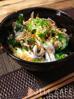 〆鯖のせ ぶっかけ冷やしうどん-レシピのメイン写真