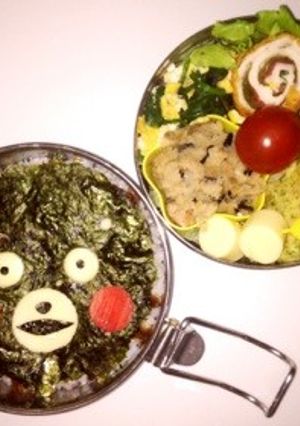 くまもん弁当w-レシピのメイン写真