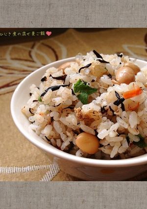 ✿簡単☆ひじき煮の混ぜ麦ご飯✿-レシピのメイン写真