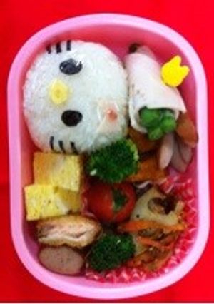 お弁当☆キティちゃんのおにぎり-レシピのメイン写真