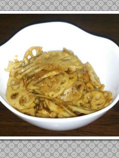 ご飯がすすむ キンピラ蓮根-レシピのメイン写真