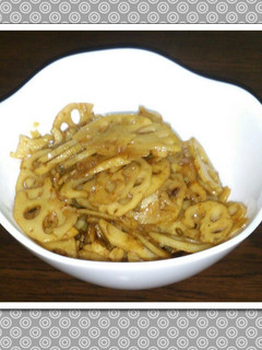 ご飯がすすむ キンピラ蓮根-レシピのメイン写真