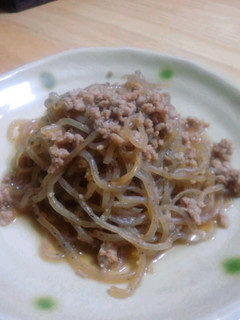 糸こんと豚ひき肉の甘辛煮-レシピのメイン写真