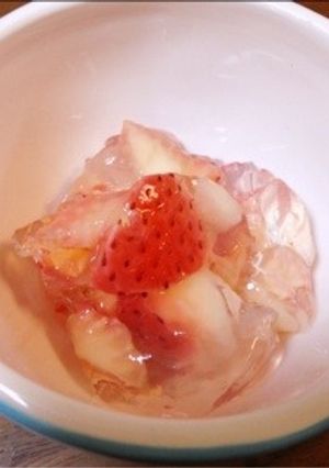 【離乳食】便秘解消！フルーツ寒天ジュレ☆-レシピのメイン写真