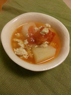 余り野菜 大根とトマトで煮物-レシピのメイン写真