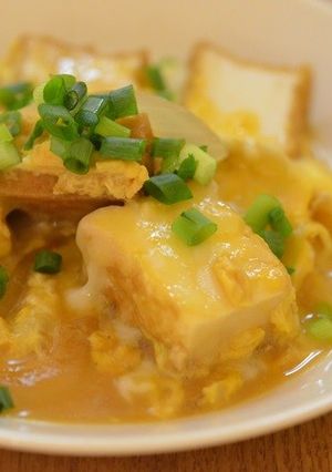 厚揚げの甘辛チーズ卵とじ-レシピのメイン写真