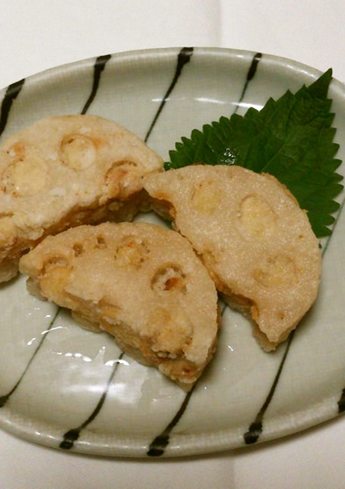 簡単　レンコンのはさみ揚げ-レシピのメイン写真