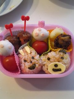 愛娘幼稚園初お弁当-レシピのメイン写真