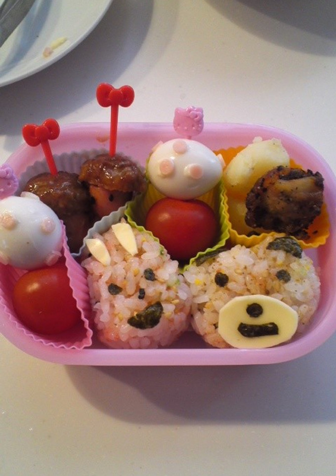 愛娘幼稚園初お弁当-レシピのメイン写真