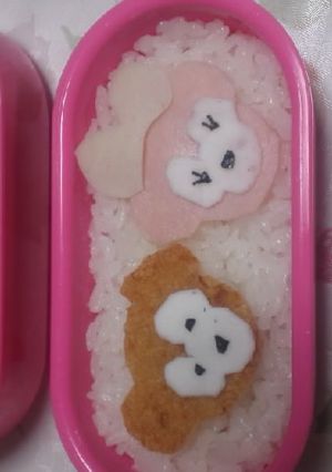 キャラ弁 ダッフィーとシェリーメイ-レシピのメイン写真