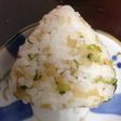 大根の葉とたくあんのおにぎり