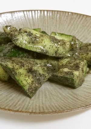 胡瓜の黒ごま酢和え-レシピのメイン写真