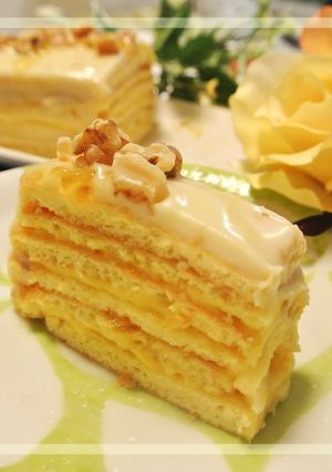 爽やか♪ レモン の オペラ 風 ケーキ-レシピのメイン写真