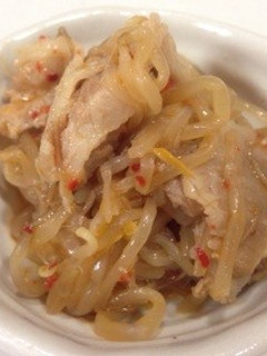 ピリ辛☆豚肉ともやしのさっと煮-レシピのメイン写真