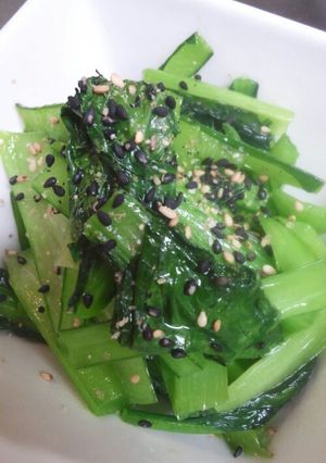 簡単！！小松菜のシャキシャキ炒め-レシピのメイン写真