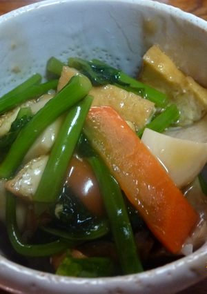 菜の花入り野菜のヘルシー丼-レシピのメイン写真