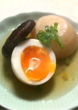 【関西風】大根玉子椎茸のおでん黄身とろり-レシピのメイン写真
