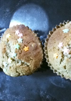 全粒粉と米ぬかのカップケーキ-レシピのメイン写真