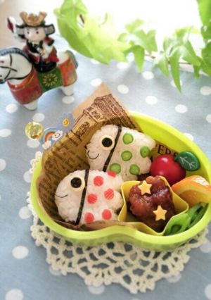 簡単☆可愛い♪キャラ弁当☆こいのぼり弁当-レシピのメイン写真