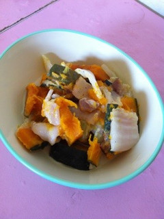 簡単♪レンジで南瓜と白菜のミルク煮-レシピのメイン写真