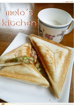 コンビーフ☆ホットサンド-レシピのメイン写真