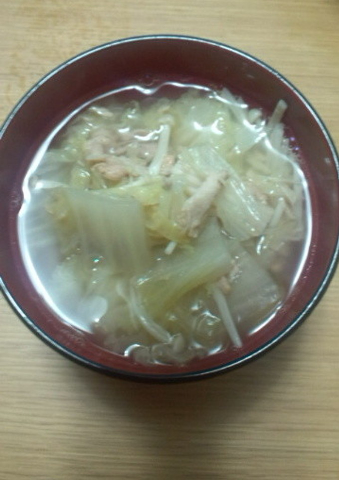 白菜とツナの和風スープ-レシピのメイン写真
