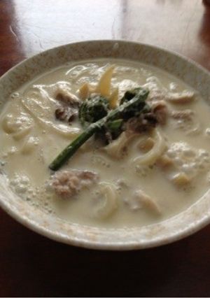 今日のランチに！優しい味の豆乳うどん-レシピのメイン写真