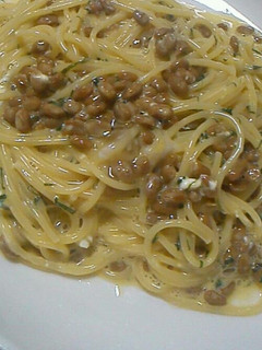 簡単♪納豆とクリームチーズのパスタ-レシピのメイン写真