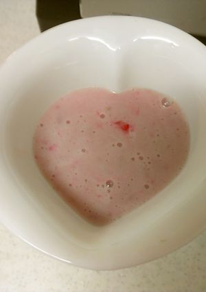 フレッシュいちごの甘酒ミルク-レシピのメイン写真
