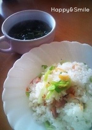 ペペロンチーノごはん-レシピのメイン写真