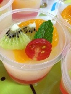 フルーツ缶♡お洒落なゼリー(*´ω`*)-レシピのメイン写真