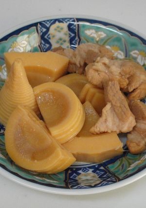 [簡単]タケノコと豚肉の味噌煮込み-レシピのメイン写真