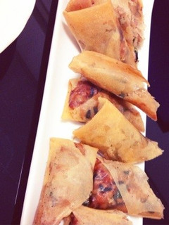 *ニラもや挽肉春巻き*-レシピのメイン写真