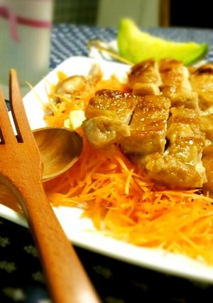 受験生の夕食♪　人参＆チキンサラダ-レシピのメイン写真
