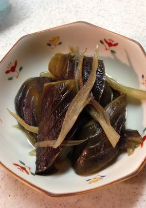 茄子とみょうがの煮物-レシピのメイン写真
