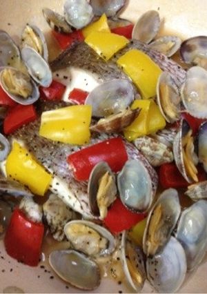 あさり・真鯛で☆アクアパッツア風蒸し-レシピのメイン写真