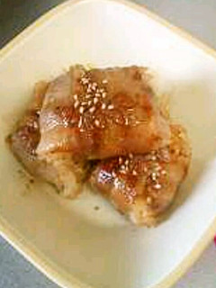 ☆焼肉のタレで肉巻きおにぎり☆-レシピのメイン写真