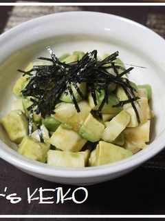 アボカドと長いものわさびしょうゆ和え-レシピのメイン写真
