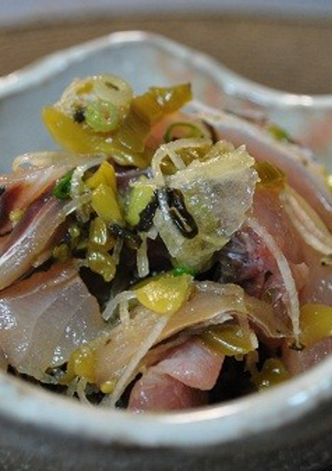 アジと高菜の和えもの-レシピのメイン写真