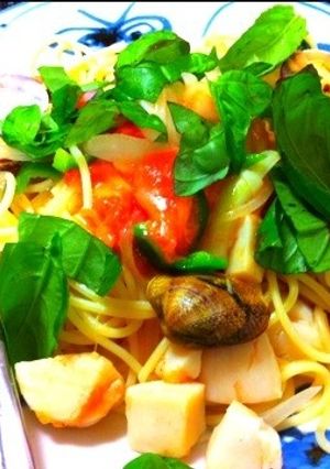 【減塩】貝柱のパスタ-レシピのメイン写真