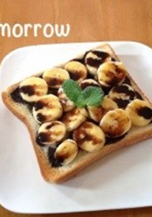 チョコバナナトースト-レシピのメイン写真