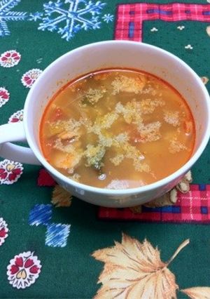 野菜たっぷりのトマトスープ-レシピのメイン写真