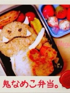 簡単‼ 鬼なめこ キャラ弁♡-レシピのメイン写真