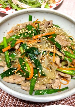 チャプチェ風*緑豆春雨炒め-レシピのメイン写真